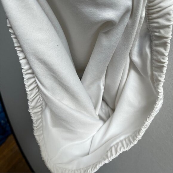 NIKE Y2K White Blue Mini Swoosh Logo Womens Athletic Tennis Skirt Skort M 8/10 - Picture 5 of 8